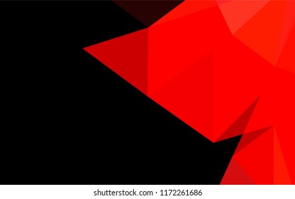Light Red vector shining hexagonal template. A completely new color illustration in a vague style. A completely new design for your business.