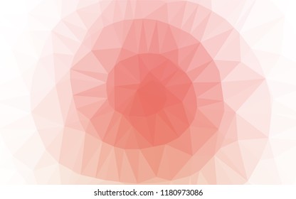 Light Red vector shining hexagonal background. A sample with polygonal shapes. Brand new design for your business.