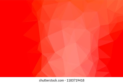 Light Red vector shining hexagonal template. Modern geometrical abstract illustration with gradient. The textured pattern can be used for background.