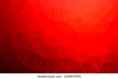 Light Red vector shining hexagonal template. Colorful illustration in abstract style with gradient. Brand new design for your business.