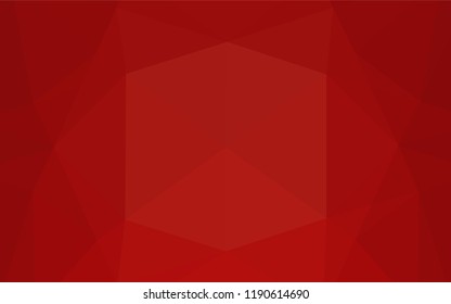 Light Red vector shining hexagonal background. Colorful abstract illustration with gradient. The template can be used as a background for cell phones.