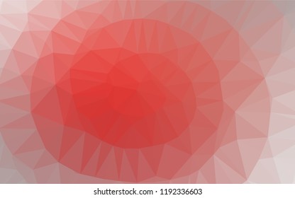 Light Red vector shining hexagonal background. Colorful illustration in abstract style with gradient. The elegant pattern can be used as part of a brand book.