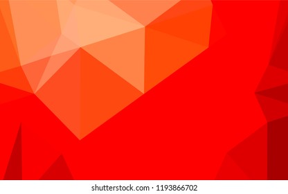 Light Red vector shining hexagonal background. Glitter abstract illustration with an elegant design. A completely new template for your business design.