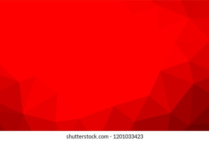 Light Red vector shining hexagonal template. A sample with polygonal shapes. The best triangular design for your business.