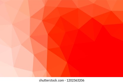 Light Red vector shining hexagonal background. Shining colored illustration in a Brand new style. The template can be used as a background for cell phones.