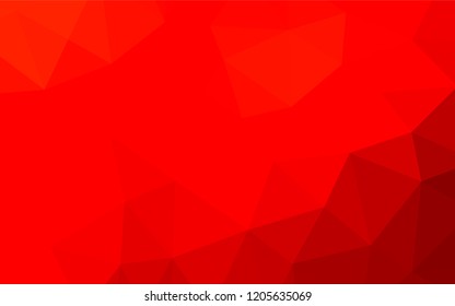 Light Red vector shining hexagonal template. Shining colored illustration in a Brand new style. The textured pattern can be used for background.
