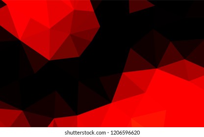 Light Red vector shining hexagonal template. Modern geometrical abstract illustration with gradient. The template can be used as a background for cell phones.