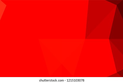 Light Red vector shining hexagonal background. A sample with polygonal shapes. Brand new design for your business.