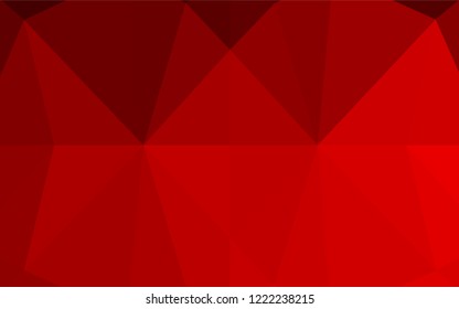 Light Red vector shining hexagonal template. A sample with polygonal shapes. The polygonal design can be used for your web site.