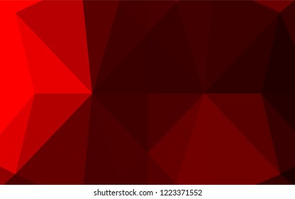 Light Red vector shining hexagonal pattern. A vague abstract illustration with gradient. The elegant pattern can be used as part of a brand book.