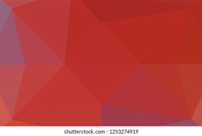 Light Red vector shining hexagonal background. Colorful abstract illustration with gradient. The textured pattern can be used for background.