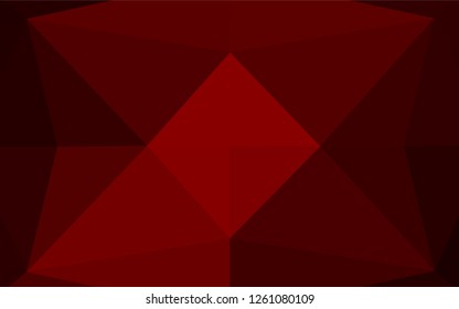 Light Red vector shining hexagonal template. Colorful illustration in abstract style with gradient. The completely new template can be used for your brand book.