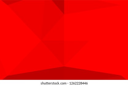 Light Red vector shining hexagonal pattern. Creative geometric illustration in Origami style with gradient. A completely new template for your business design.