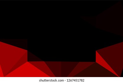 Light Red vector shining hexagonal pattern. A completely new color illustration in a vague style. The completely new template can be used for your brand book.