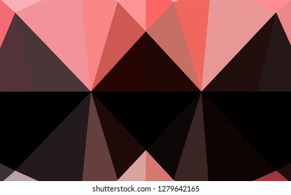 Light Red vector shining hexagonal background. Shining colored illustration in a Brand new style. The elegant pattern can be used as part of a brand book.