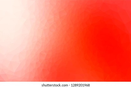 Light Red vector shining hexagonal template. A completely new color illustration in a vague style. The textured pattern can be used for background.