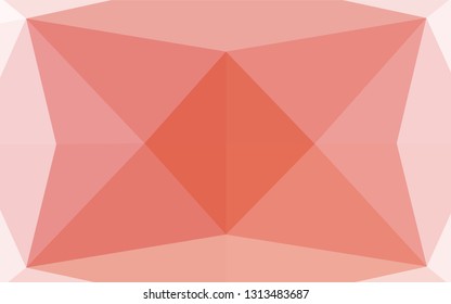 Light Red vector shining hexagonal background. A completely new color illustration in a vague style. A new texture for your design.