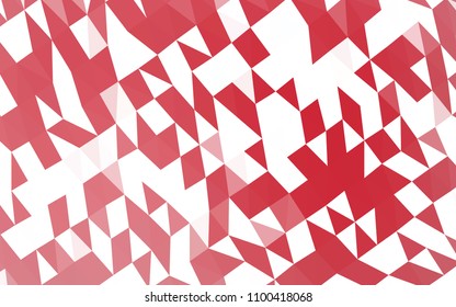 Light Red vector shining triangular background. A completely new color illustration in a vague style. Brand new design for your business.