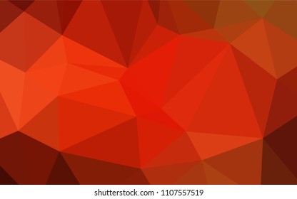 Light Red vector shining triangular backdrop. Shining colored illustration in a new style. The template for cell phone's backgrounds.