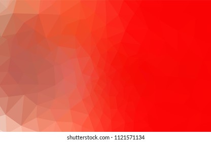 Light Red vector shining triangular backdrop. Colorful illustration in abstract style with triangles. Template for cell phone's backgrounds.
