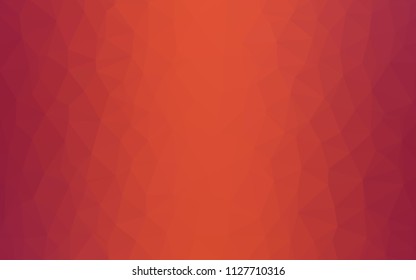 Light Red vector shining triangular backdrop. Creative geometric illustration in Origami style with gradient. Pattern for a brand book's backdrop.