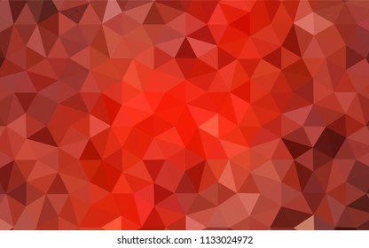 Light Red vector shining triangular cover. Colorful illustration in polygonal style with gradient. A new texture for your web site.