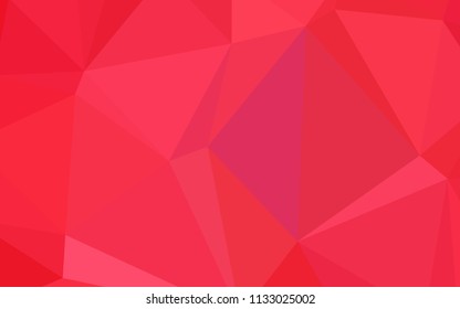Light Red vector shining triangular layout. A sample with polygonal shapes. Triangular pattern for your business design.