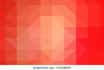 Light Red vector shining triangular backdrop. Glitter abstract illustration with an elegant triangles. Brand new style for your business design.