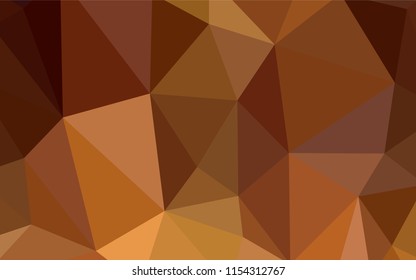 Light Red vector shining triangular cover. Creative illustration in halftone style with triangles. Triangular pattern for your design.