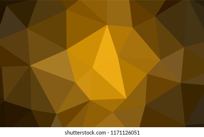 Light Red vector shining triangular cover. Colorful illustration in abstract style with triangles. Triangular pattern for your design.