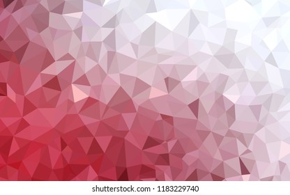 Light Red vector shining triangular cover. Modern abstract illustration with triangles. Completely new template for your banner.