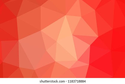 Light Red vector shining triangular backdrop. A sample with polygonal shapes. A new texture for your web site.