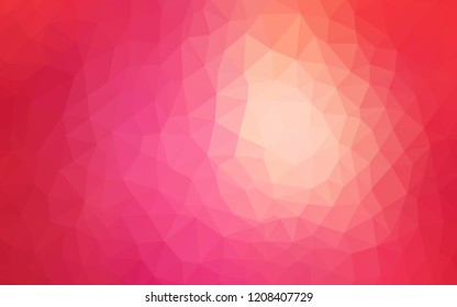 Light Red vector shining triangular layout. A completely new color illustration in a polygonal style. New template for your brand book.