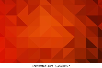 Light Red vector shining triangular cover. Polygonal abstract illustration with gradient. Textured pattern for your backgrounds.