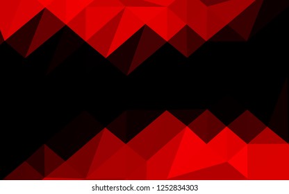 Light Red vector shining triangular pattern. An elegant bright illustration with gradient. Polygonal design for your web site.