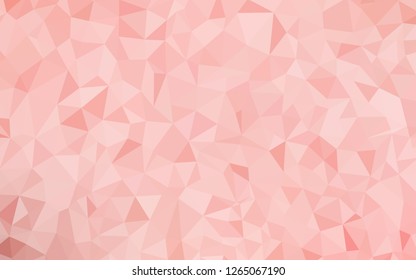 Light Red vector shining triangular backdrop. Elegant bright polygonal illustration with gradient. Template for cell phone's backgrounds.