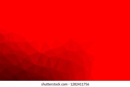 Light Red vector shining triangular pattern. Shining illustration, which consist of triangles. Brand new design for your business.