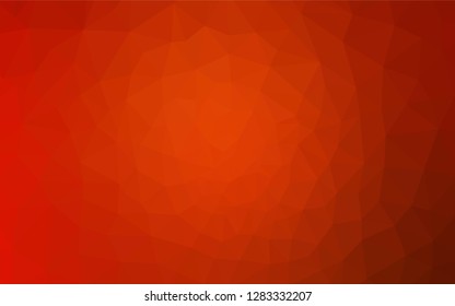 Light Red vector shining triangular backdrop. A completely new color illustration in a polygonal style. Brand new style for your business design.