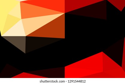 Light Red vector shining triangular template. Brand new colorful illustration in with gradient. Elegant pattern for a brand book.