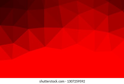 Light Red vector shining triangular template. Creative illustration in halftone style with gradient. The best triangular design for your business.
