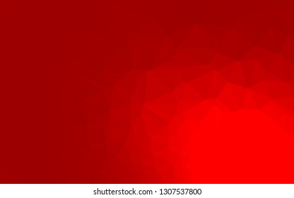 Light Red vector shining triangular template. Creative illustration in halftone style with gradient. Triangular pattern for your business design.