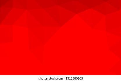 Light Red vector shining triangular background. Triangular geometric sample with gradient.  Template for your brand book.