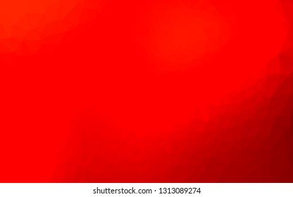 Light Red vector shining triangular background. Modern geometrical abstract illustration with gradient. Completely new template for your business design.