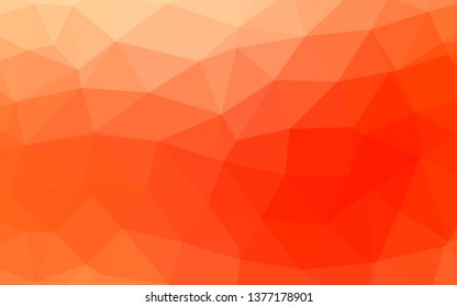 Light Red vector shining triangular pattern. A completely new color illustration in a vague style. Textured pattern for background.