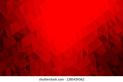 Light Red vector shining triangular template. Geometric illustration in Origami style with gradient. Elegant pattern for a brand book.