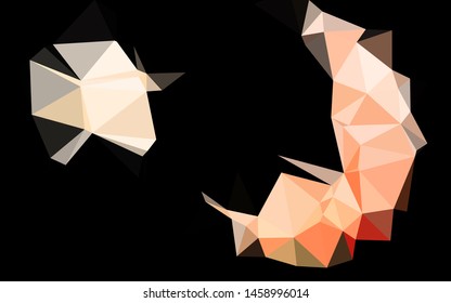 Light Red vector shining triangular template. An elegant bright illustration with gradient. New texture for your design.