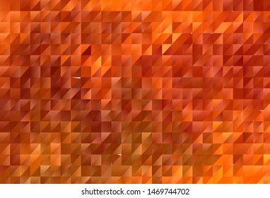 Light Red vector shining triangular backdrop. Shining colorful illustration with triangles. A completely new design for your leaflet.