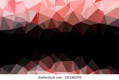 Light Red vector shining triangular background. An elegant bright illustration with gradient. Elegant pattern for a brand book.