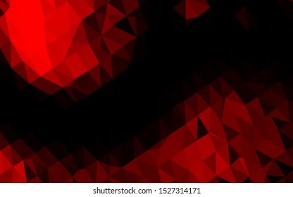 Light Red vector shining triangular template. Shining illustration, which consist of triangles. Polygonal design for your web site.