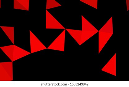 Light Red vector shining triangular pattern. Modern geometrical abstract illustration with gradient. Completely new design for your business.